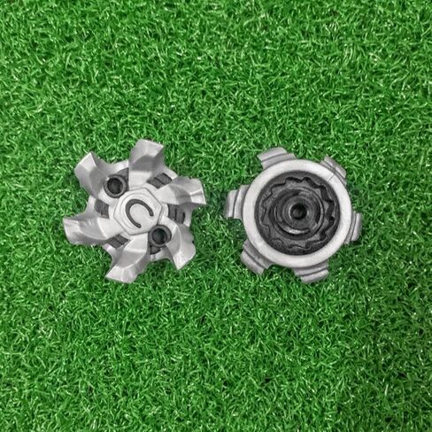 Shoe Spikes, Soft Rubber Replacement Studs, Cleats Pins 18 Pcs Silver for Hiking Soccer Running Outdoor Sports Activities in Kuwait