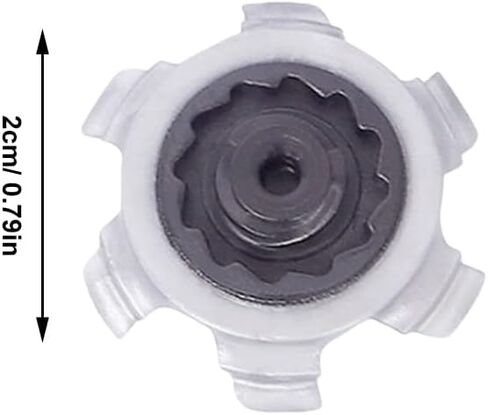 Shoe Spikes, Soft Rubber Replacement Studs, Cleats Pins 18 Pcs Silver for Hiking Soccer Running Outdoor Sports Activities in Kuwait