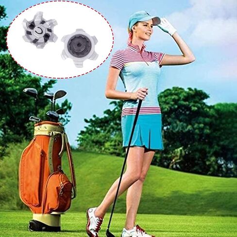 Shoe Spikes, Soft Rubber Replacement Studs, Cleats Pins 18 Pcs Silver for Hiking Soccer Running Outdoor Sports Activities in Kuwait