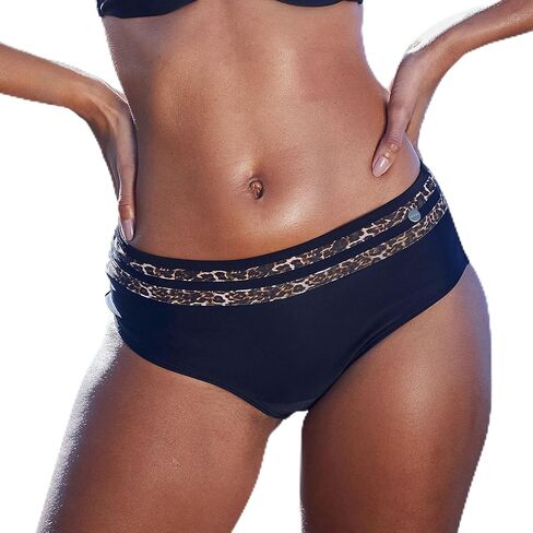 Lascana Leopard Leopard Trim Mid Rise Bottom in Saudi Arabia