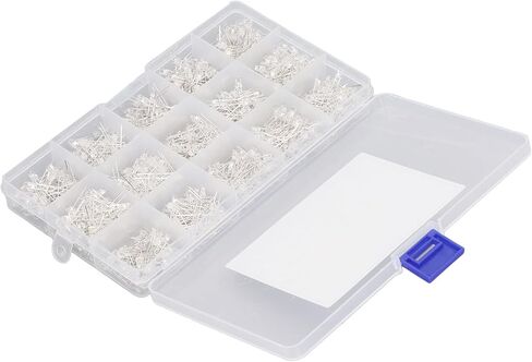 GIFTER 750 قطعة من الثنائيات الباعثة للضوء LED الواضحة مع صندوق تخزين مشرق للمشروعات اليدوية والتجارب الإلكترونية للعلوم المدرسية ومؤشرات إشارة ديكور السيارة in Kuwait