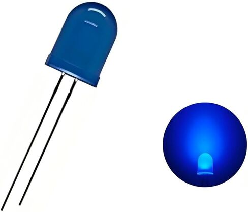 50 قطعة من صمامات LED الخضراء مقاس 10 مم، مصابيح LED مستديرة عالية السطوع F10، متوافقة مع الدوائر الإلكترونية Arduino والجهد المنخفض (50، أخضر، 10 مم) in Kuwait