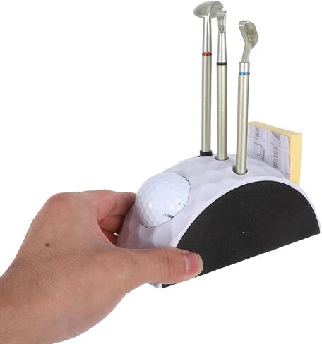 Golf Pen Holder Rotating 360° White Desktop Golf Statue Decor for Office and Father’s Day in Saudi Arabia