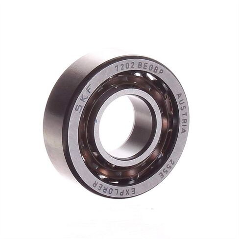 SKF 7202 BEGBP Angular Contact Ball Bearing, Single Row Standard, 15 mm Bore, 35 mm OD, Polyamide Cage in Saudi Arabia