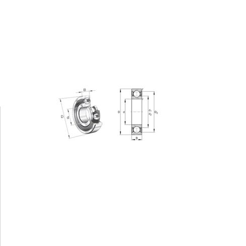 1PC 61916-2RS1 6916-2RS Bearing 61916 80x110x16mm Shielded Deep Groove Ball Bearings 6916 6916RS Accessories in Saudi Arabia