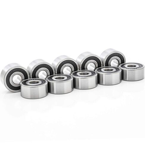 [10 عبوات] 5200-2RS - محمل كروي للاتصال الزاوي 0.393 بوصة × 1.181 بوصة × 0.563 بوصة (ID × OD × العرض) | 10 مم × 30 مم × 14.3 مم (القطر × العرض × العرض) مع ختم مطاطي مزدوج in Saudi Arabia
