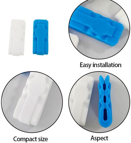 10 Pcs Vacuum Storage Bag Sealing Clips Reusable Zipper for Space Saver Compression Bags, Clothes, Bedding Storage and Food Storage Bags in Saudi Arabia