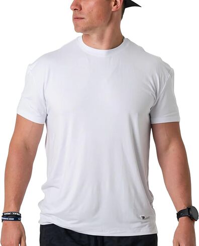 Burlebo Men's Classic White Go to Tee Shirt in Saudi Arabia