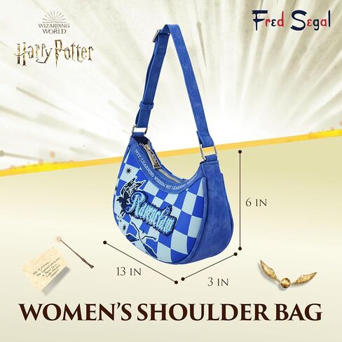 Fred Segal Harry Potter Shoulder Bag, Women's Checkered Mini Adjustable Crossbody Purse, Slytherin in Saudi Arabia