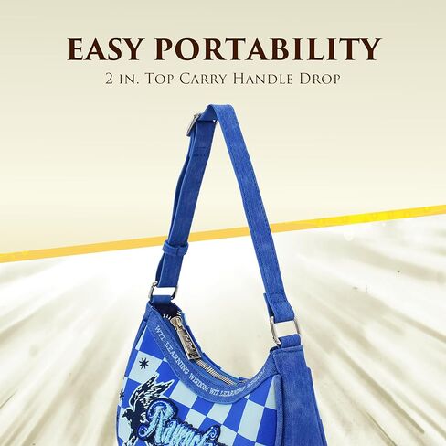 Fred Segal Harry Potter Shoulder Bag, Women's Checkered Mini Adjustable Crossbody Purse, Slytherin in Saudi Arabia