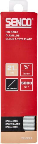 SENCO ZX10EAA 5/8" 21 Gauge Pin Nails, Galvanized Finish 5,000 Count Pack in Saudi Arabia