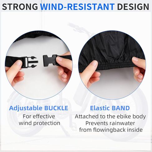 JERBOR All Season Cover for Lectric, Waterproof Outdoor Bicycle Storage Protector, Dustproof Windproof for Mountain Road Electric Bikes, Ebikes Accessories for Lectric in Saudi Arabia