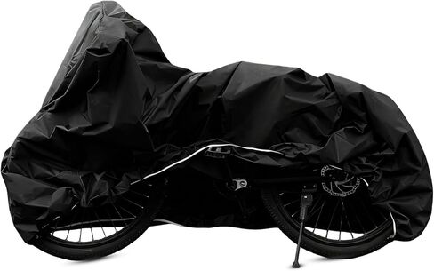 غطاء دراجة مقاوم للماء في الهواء الطلق - غطاء دراجة بتصميم مدبب مقاس 82.7 × 43.3 بوصة لدراجات الجبال والطرق، واقي عالي الكثافة من أشعة الشمس فوق البنفسجية مع حاشية مرنة، أساسي للركاب خفيف الوزن in Kuwait