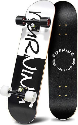 PHOEROS Complete Skateboards- Standard Skateboards for Beginners Kids Boys Girls Teenager- 31''x 10''Canadian Maple Cruiser Pro Skate Board, Skateboards in Saudi Arabia