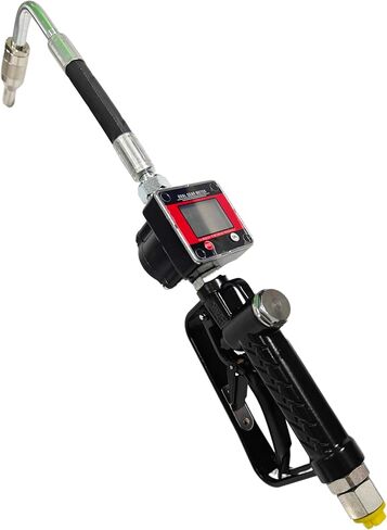 فوهة صمام التحكم الرقمي في الزيت 1/2 بوصة مدخل NPT 10 GPM / 1500 PSI مسدس توزيع الزيت الهوائي عالي التحمل مع مقياس التدفق لزيت المحرك والسوائل الهيدروليكية ومواد التشحيم in Kuwait