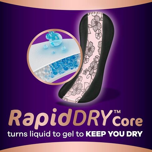 Always Discreet Boutique Adult Incontinence Bladder Leak Panty Liners for Women, Very Light Absorbency, Long Length, Up to 100% Bladder Leak Protection, 32 Count in Kuwait