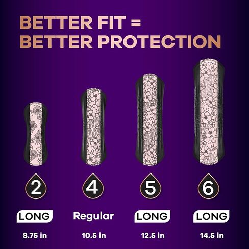 Always Discreet Boutique Adult Incontinence Bladder Leak Panty Liners for Women, Very Light Absorbency, Long Length, Up to 100% Bladder Leak Protection, 32 Count in Kuwait