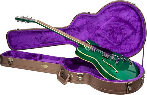 Crossrock Guitar Case for 16" Archtop/Hollow Body/Jazz Electric Guitars - Fits Gretsch Electromatic, Ibanez, Epiphone, Gibson ES Series -Blossom Brown (CRW530JA16BQ) in Saudi Arabia