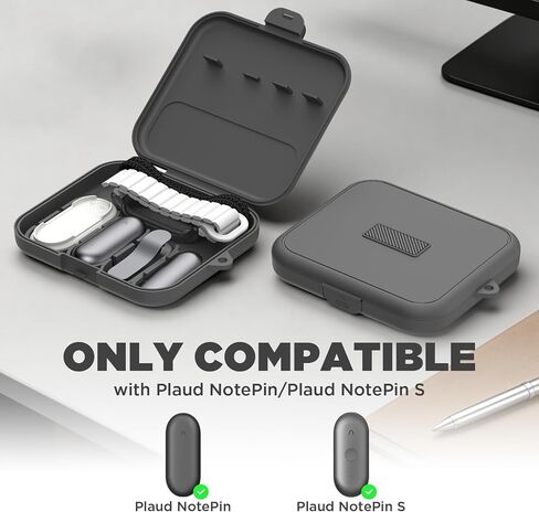 حافظة صلبة لجهاز Plaud NotePin/NotePin S (2025)، غطاء مقاوم للماء أثناء السفر متوافق مع Plaud NotePin S (2025)/ مسجل الصوت NotePin AI in Kuwait