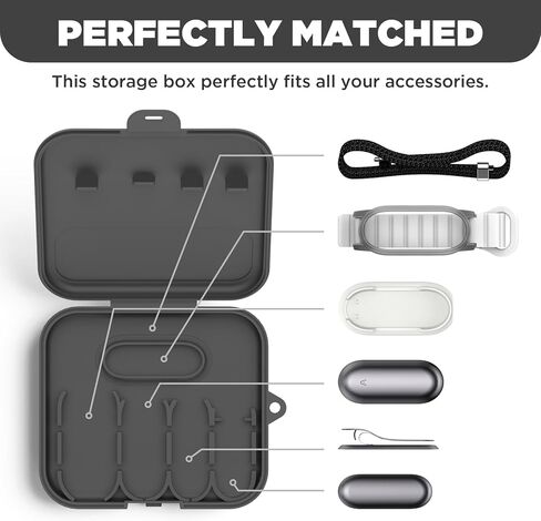 حافظة صلبة لجهاز Plaud NotePin/NotePin S (2025)، غطاء مقاوم للماء أثناء السفر متوافق مع Plaud NotePin S (2025)/ مسجل الصوت NotePin AI in Kuwait