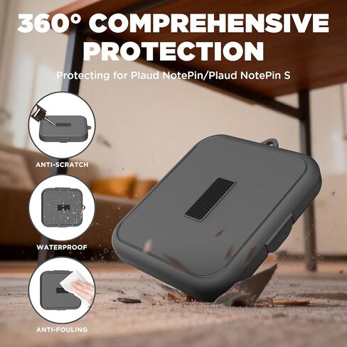 حافظة صلبة لجهاز Plaud NotePin/NotePin S (2025)، غطاء مقاوم للماء أثناء السفر متوافق مع Plaud NotePin S (2025)/ مسجل الصوت NotePin AI in Kuwait