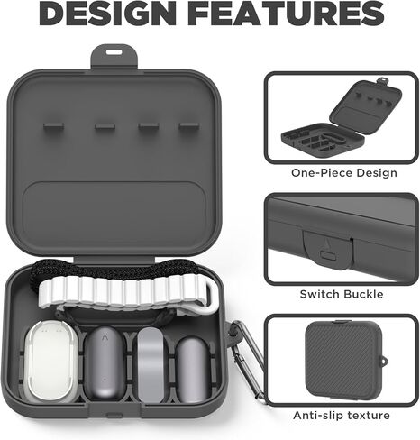 حافظة صلبة لجهاز Plaud NotePin/NotePin S (2025)، غطاء مقاوم للماء أثناء السفر متوافق مع Plaud NotePin S (2025)/ مسجل الصوت NotePin AI in Kuwait