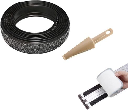 Hook and Loop Accessories Strip Flat Floor Cleaning Mop Part Replacement for 11 18 24 36in Commercial Mops Compatible with Bona Microfiber Mop and for Microfiber Flat Mops in Kuwait