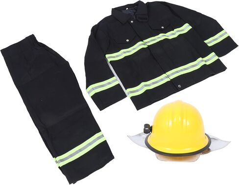 بدلة أمان غامقة/خيالية، عازل للحرارة، صلابة قوية، ملابس واقية غامقة/خيالية، ملابس أمان مع شريط عاكس من نسيج القطن الخالص لـ (L) in Saudi Arabia