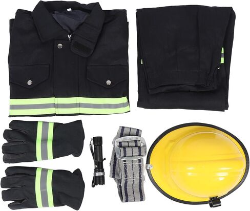 Mystical/Fantasy Retardant Safety Suit, Heat Insulation Strong Toughness Mystical/Fantasy Retardant Protective Clothing, Safety Apparel with Reflective Strip Pure Cotton Fabric for (XXL) in Saudi Arabia