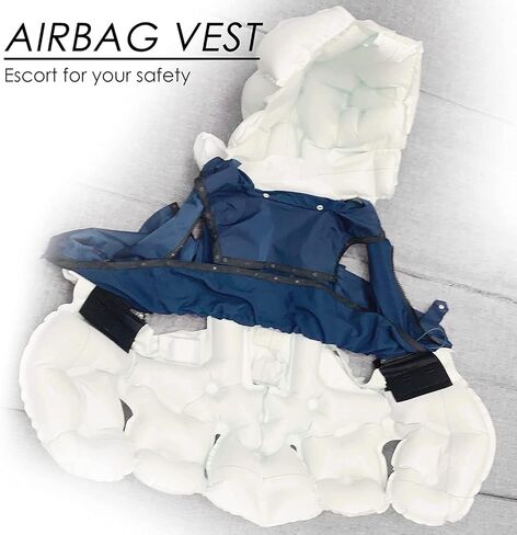 Anti-Fall Airbag Suit Intelligent Vest with Metal Bottle 0.08s Pop Up Head Protection Effectively Aid for Elderly 1pcs yjt0rf-11223(Black,X-L) in Saudi Arabia
