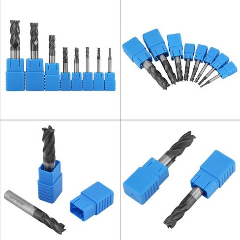 8PCS End Mill Set, 2-12mm Milling Cutter Carbide Cnc Milling Cutter Drill Bits Tungsten Steel End Mills Tool for Use in Saudi Arabia