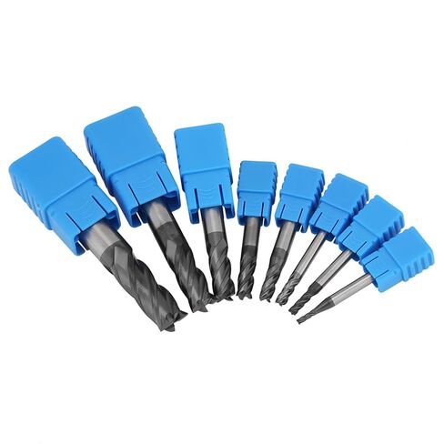 8PCS End Mill Set, 2-12mm Milling Cutter Carbide Cnc Milling Cutter Drill Bits Tungsten Steel End Mills Tool for Use in Saudi Arabia