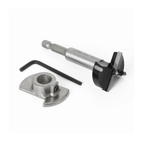 1pcHexagonal Shank 35mm Adjustable Carbide Drill Bits Hinge Hole Opener Boring Bit Tipped Drilling Tool Woodworking Cutter in Saudi Arabia