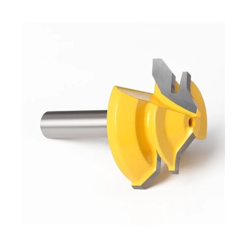 45 Degree Lock Miter Router Bit 8Inch Shank Woodworking Tenon Milling Cutter Tool Drilling Milling for Wood Carbide Alloy(8X38) in Saudi Arabia