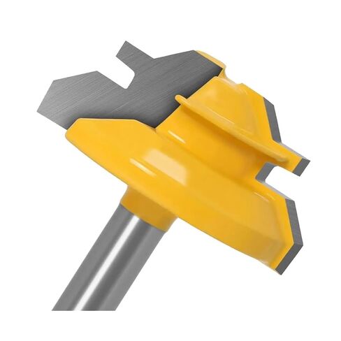 45 Degree Lock Miter Router Bit 1/4" 6mm Shank Woodworking Tenon Milling Cutter Tool Drilling Milling for Wood Carbide Alloy(3pcs 6mm Shank) in Saudi Arabia