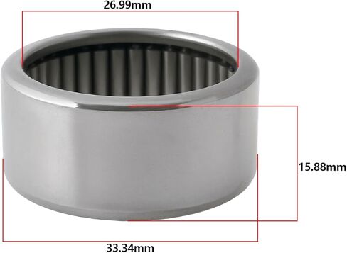 1PC B-1710 Needle Roller Bearing Outer Diameter 33.34mm Inner Diameter 26.99mm Height 15.88mm B-1710 Cylindrical Needle Bearing in Saudi Arabia