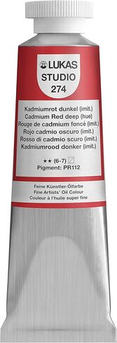 LUKAS Studio Professional Oil Color Paint High Pigment Professional Artist Paint - 37 ml Tube - Cyan Blue (Primary) in Saudi Arabia