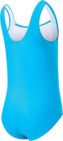 Girls One Piece Swimsuit Solid Ruched Square Neck Girls' Swimwear Beach Pool Bathing Suit Removable Chest Pad 6-16Y in Saudi Arabia