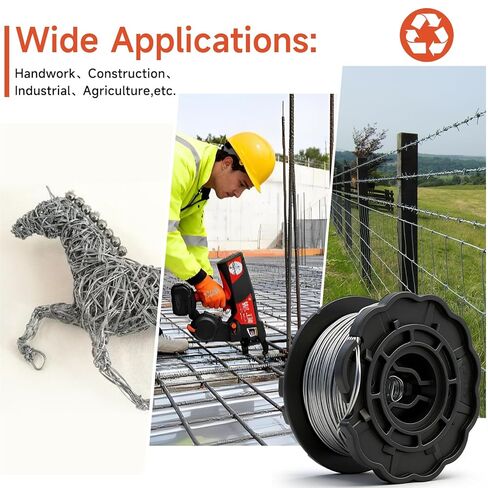 WL1061T سلك ربط حديد التسليح Twintier 19 مقياس الولايات المتحدة الأمريكية ربطة حديد التسليح العادية لفة سلك مزدوج - حزمة من 30 لفة in Kuwait