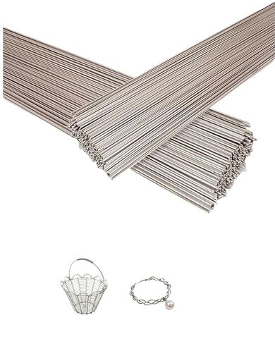 40PCS Stainless Steel Spring Wire – 15.7" (40cm) Long, 0.4mm Diameter, Straight Hard Wire for DIY Crafts, Jewelry Making, Model Building and Repair Projects in Saudi Arabia
