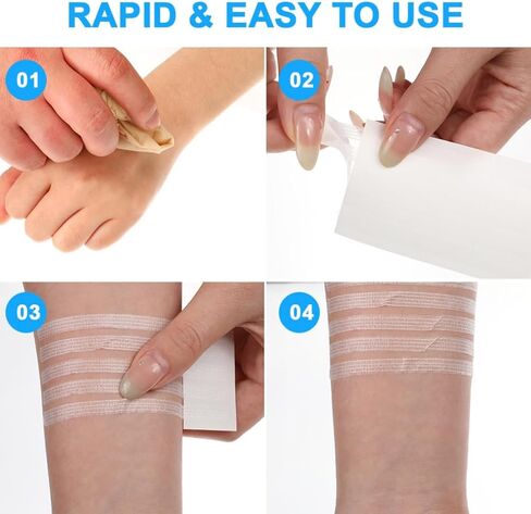 شرائط خياطة لإغلاق الجروح الجلدية، 50 شريط غرز سريعة معقمة للجروح والشقوق السطحية in Kuwait