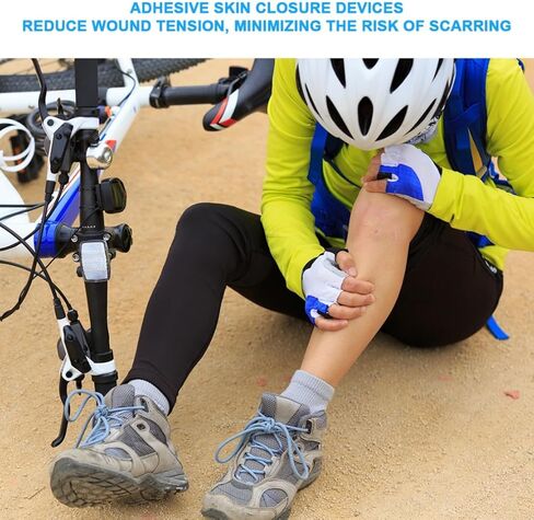 شرائط خياطة لإغلاق الجروح الجلدية، 50 شريط غرز سريعة معقمة للجروح والشقوق السطحية in Kuwait