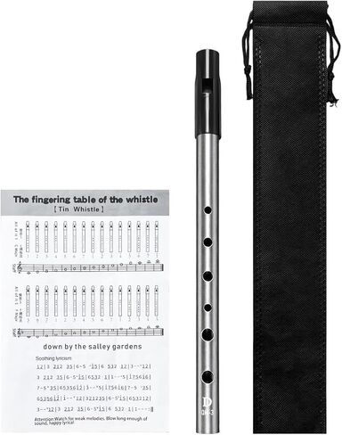 Irish Tin Whistle Key of D,Silver Sound Penny Whistle (1 Pack) in Kuwait