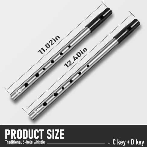 Irish Tin Whistle Key of D,Silver Sound Penny Whistle (1 Pack) in Saudi Arabia
