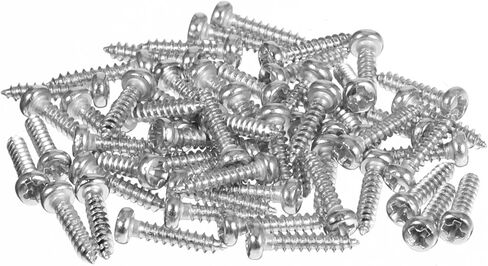 Tuning Key Screws, 50 Pack Tuning Peg, Bass Electric Guitar Tuning Pegs Screws, Guitar Tuner Mounting Screw, Machine Heads for Electric/Acoustic Guitar Bass (Chrome, 2 x 11mm) in Saudi Arabia