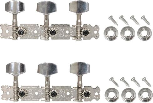 2pcs Acoustic guitar tuning pins guitar tuning keys accessories for acoustic guitars three-row single-hole knobs in Saudi Arabia