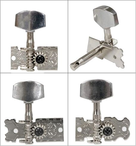 2pcs Acoustic guitar tuning pins guitar tuning keys accessories for acoustic guitars three-row single-hole knobs in Saudi Arabia
