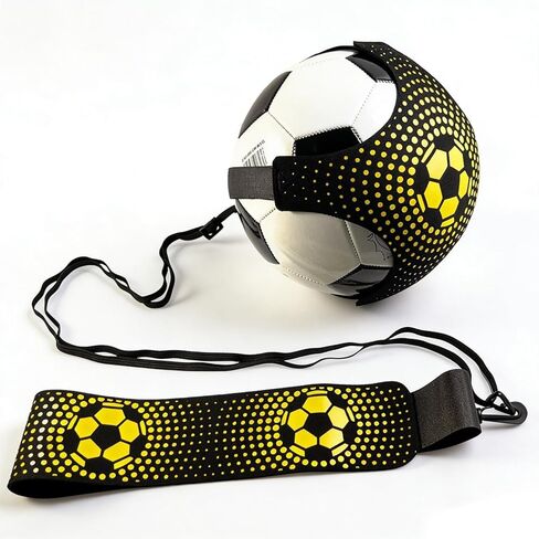 Soccer Volleyball Rugby Trainer Net, Solo Juggling & Ball Control Practice Aid, Adjustable Waist Strap for Youth & Adults in Saudi Arabia