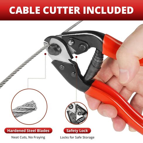 1/8 "T316 كابل من الفولاذ المقاوم للصدأ بطول 1000 قدم، حبل سلك من الفولاذ المقاوم للصدأ مع قاطع، كابل طائرات بناء 7 × 7 خيوط لمجموعة أدوات درابزين كابل سطح السفينة، الدرابزينات ذاتية الصنع in Kuwait