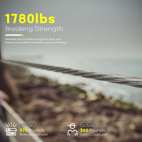 كابل من الفولاذ المقاوم للصدأ T316 بطول 600 قدم، 1/8 بوصة، كابل طائرة بحبل سلكي لمجموعة درابزين كابل سطح السفينة والدرابزينات DIY، بناء جدائل 7 × 7، يأتي مع قاطع in Kuwait